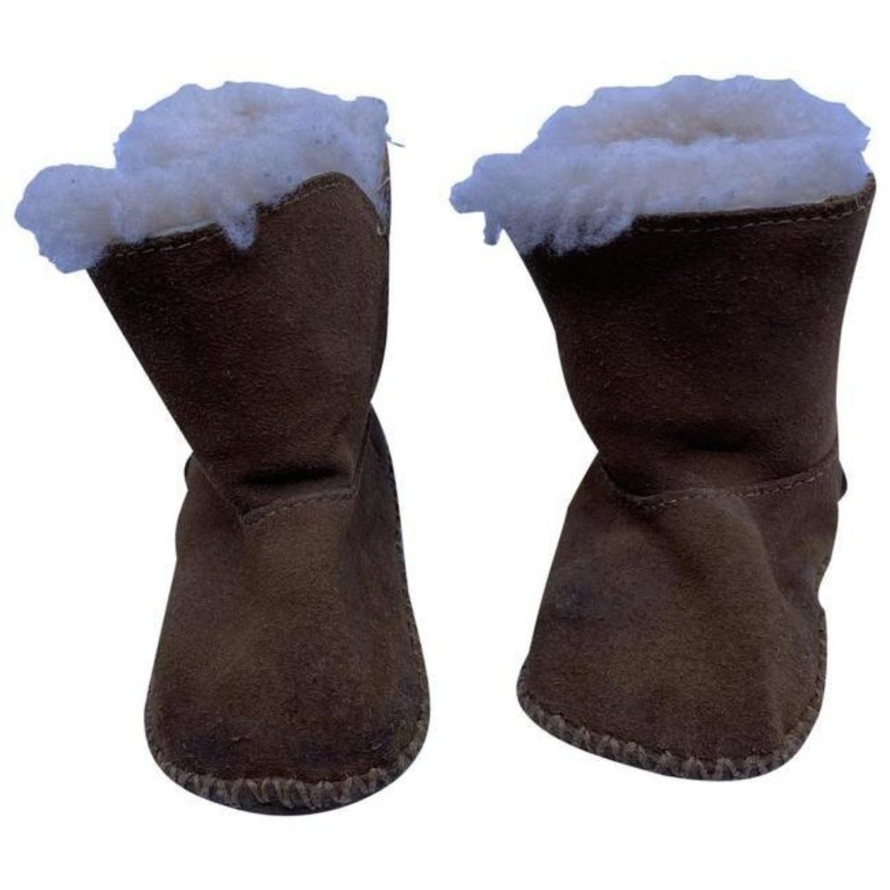 Ugg Australia Tan Super Cute Kids Velcro Bootsboot